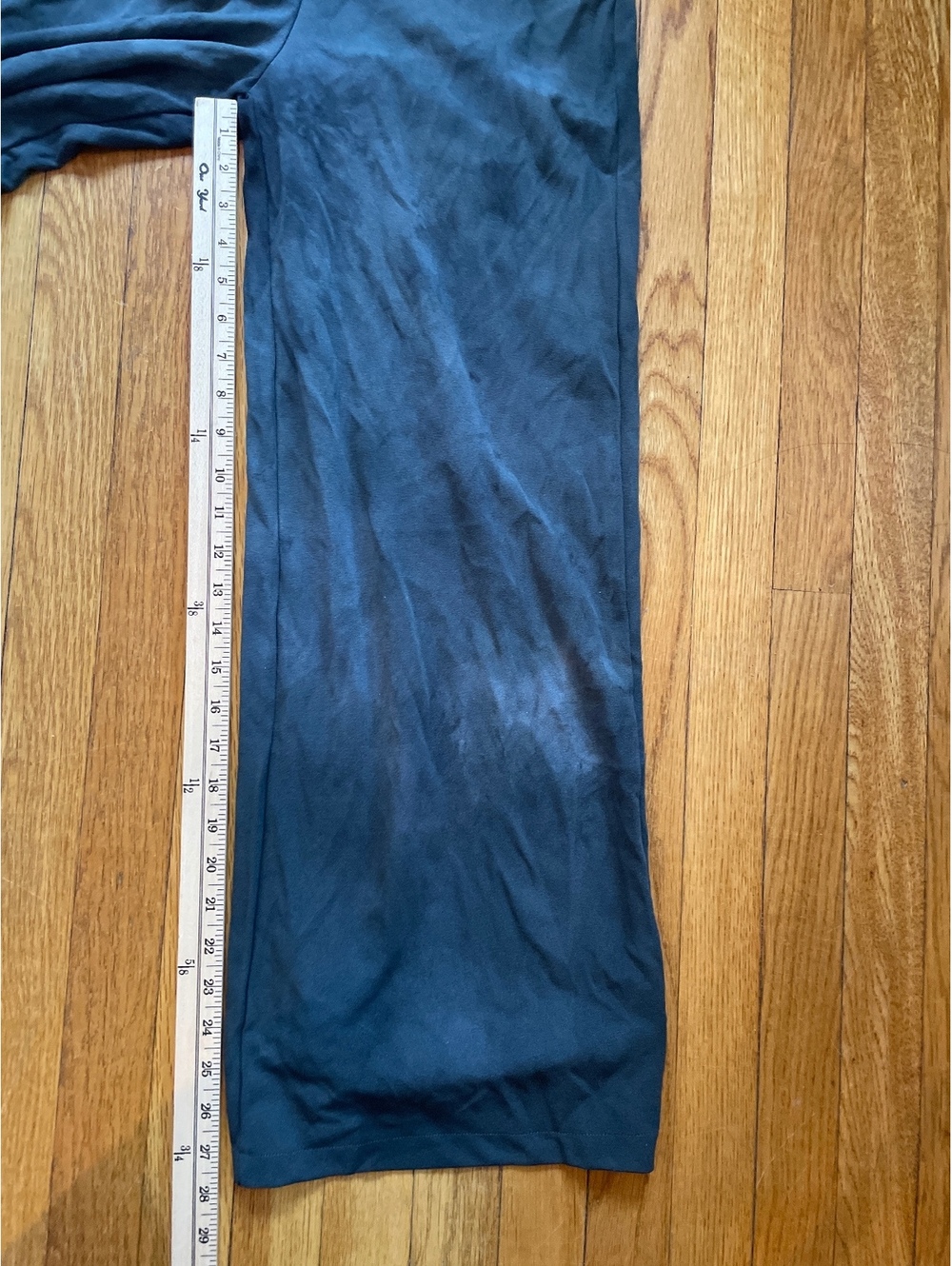 Lulus Black Ombre Wash Wide Leg Sleeveless Jumpsuit Large Edgy Chic Minimalist - Picture 9 of 9